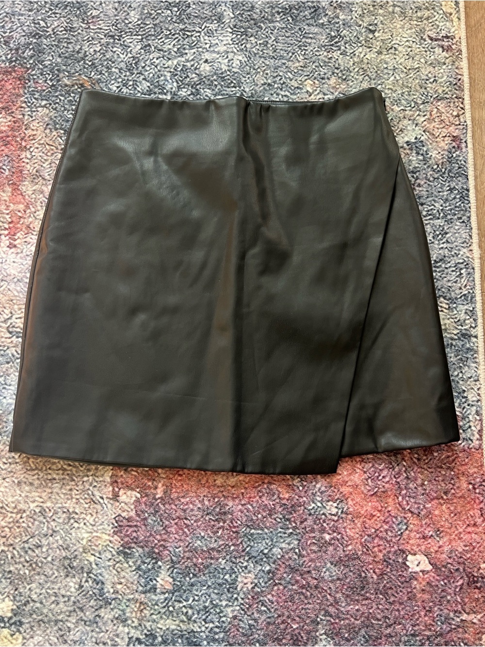 Classic Black Faux Leather Mini Skirt Showpo